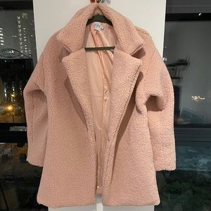 Teddy Bear Coat Pink